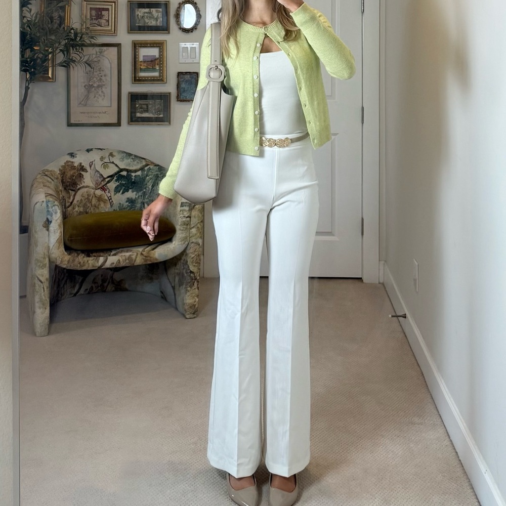 Forcast white corporate workwear pant